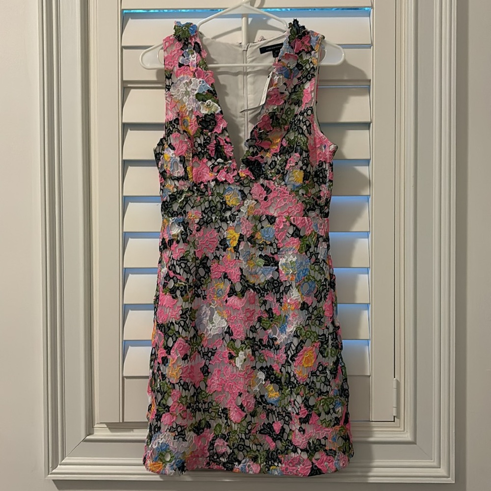 French Connection Dress (Mini Bouquet S/LSS VNK Flared)